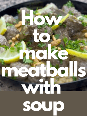 How to make meatballs with soup