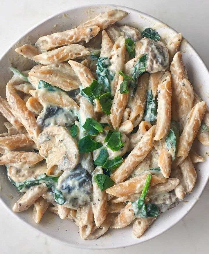 pasta with mushrooms and chicken