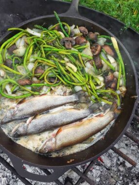 Pans for cooking fish